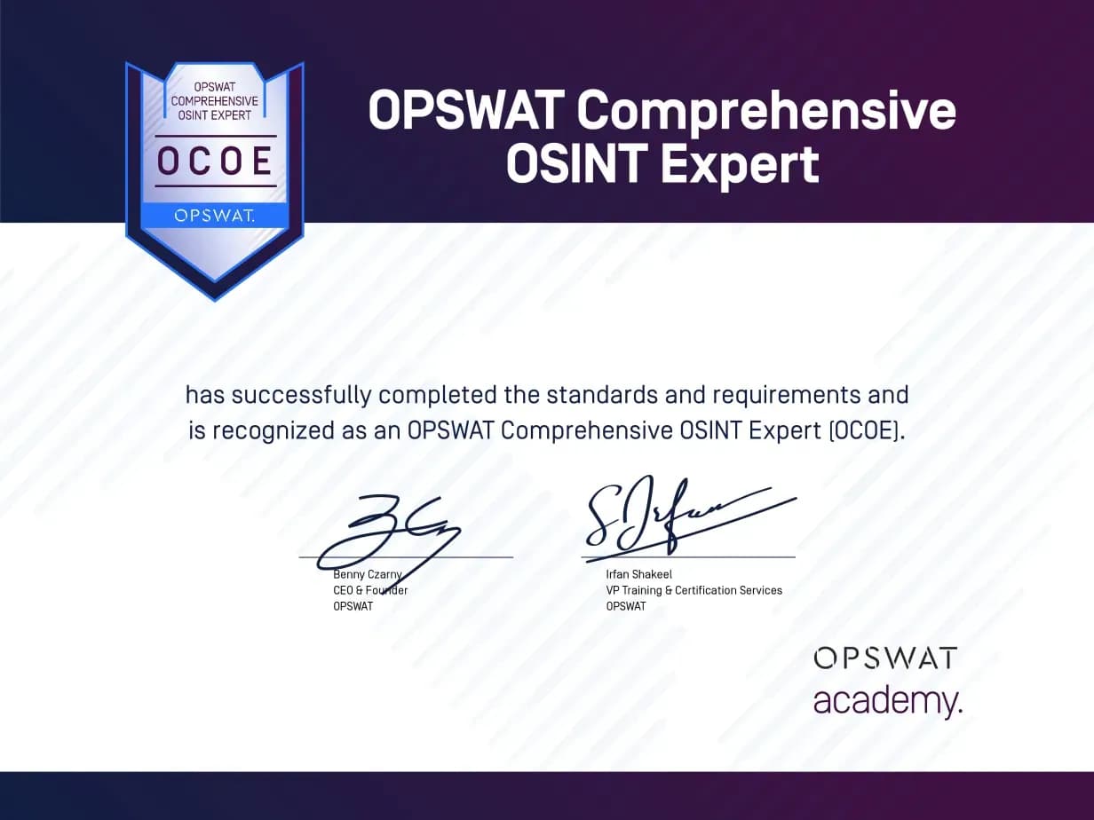 Osint cert